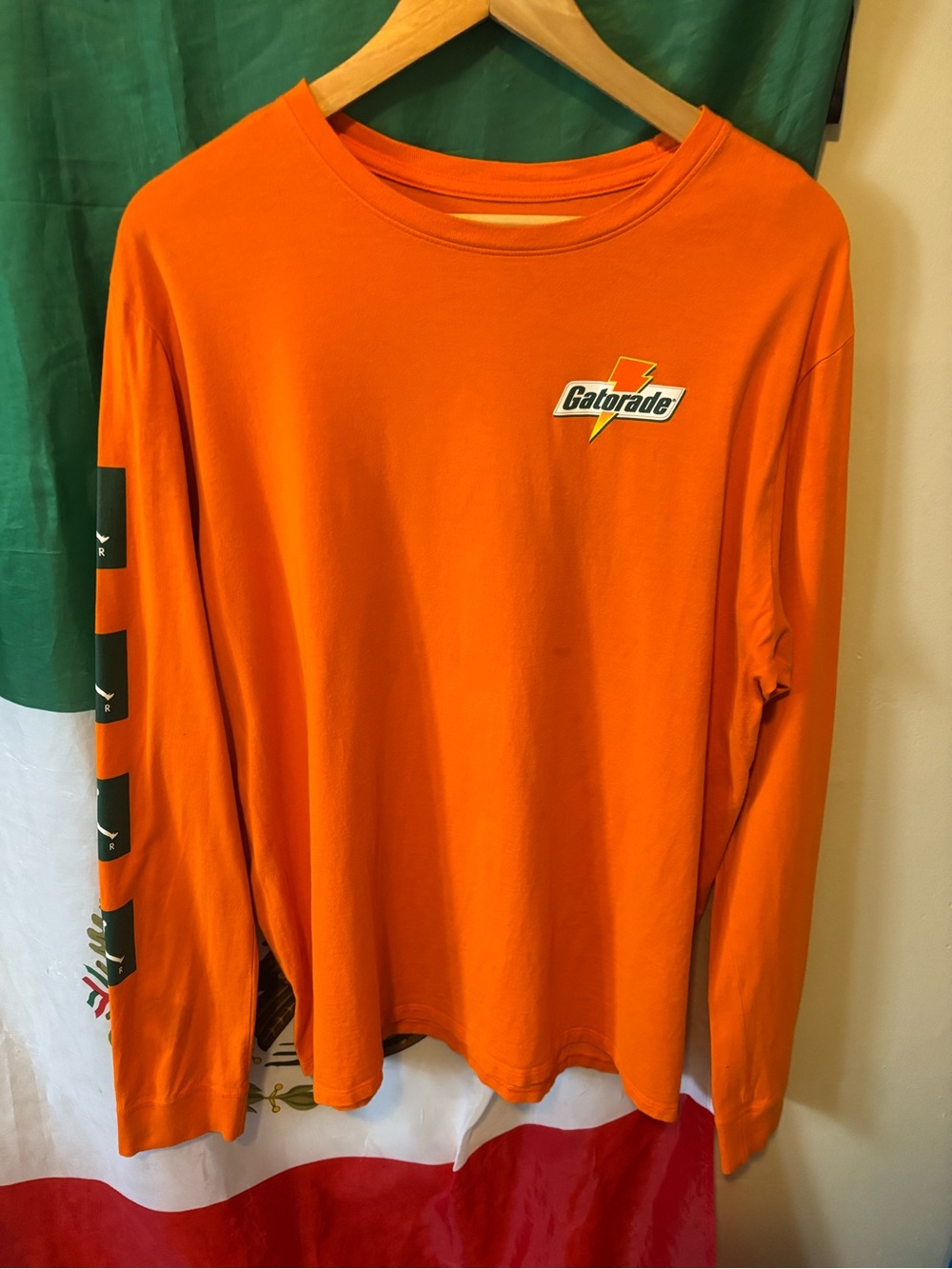 Jordan x Gatorade Orange Long Sleeve Crewneck Shirt